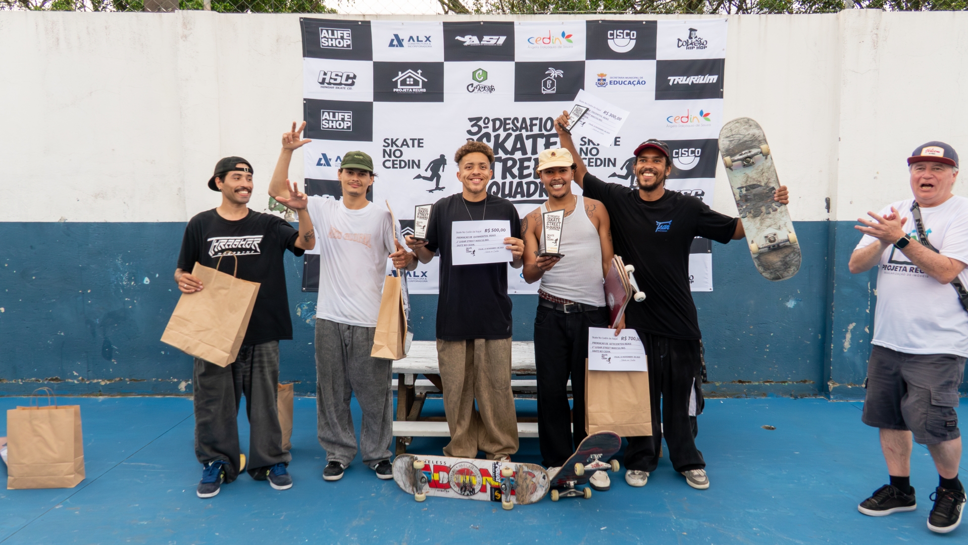 🛹 3º Desafio de Skate Street na Quadra reúne talentos de Santa Catarina em mais uma edição histórica